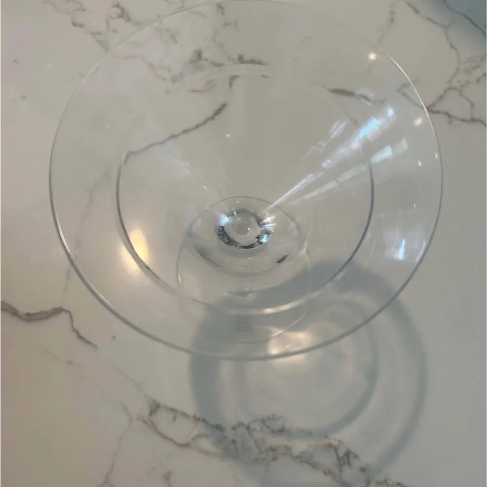 Crate&Barrel Clear Martini Glass